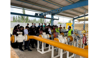 بازدید علمی دانشجویان رشته مهندسی شیمی و ایمنی از ایستگاه تقلیل گاز اسفراین